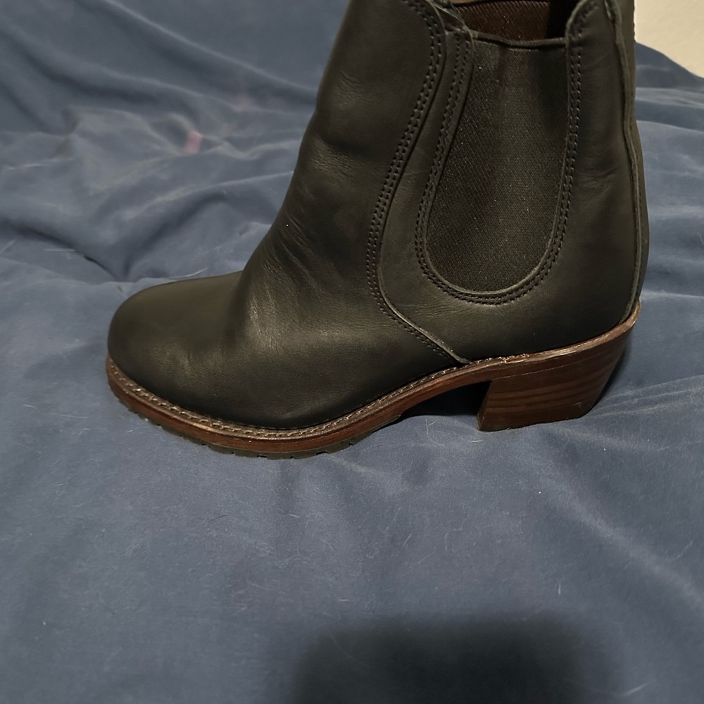 Red Wing Shoes Black Leather Ankle Booties